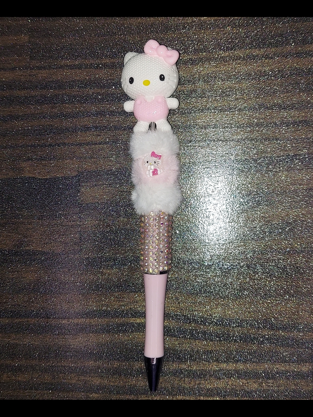 Hello Kitty Pink Fur  Decorative Pen #1